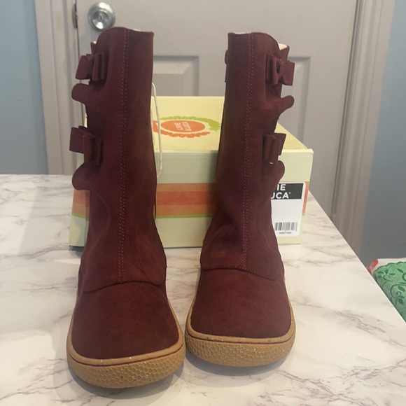 Livie and Luca Bobbie Burgendy Boots size 1Y - Picture 3 of 5
